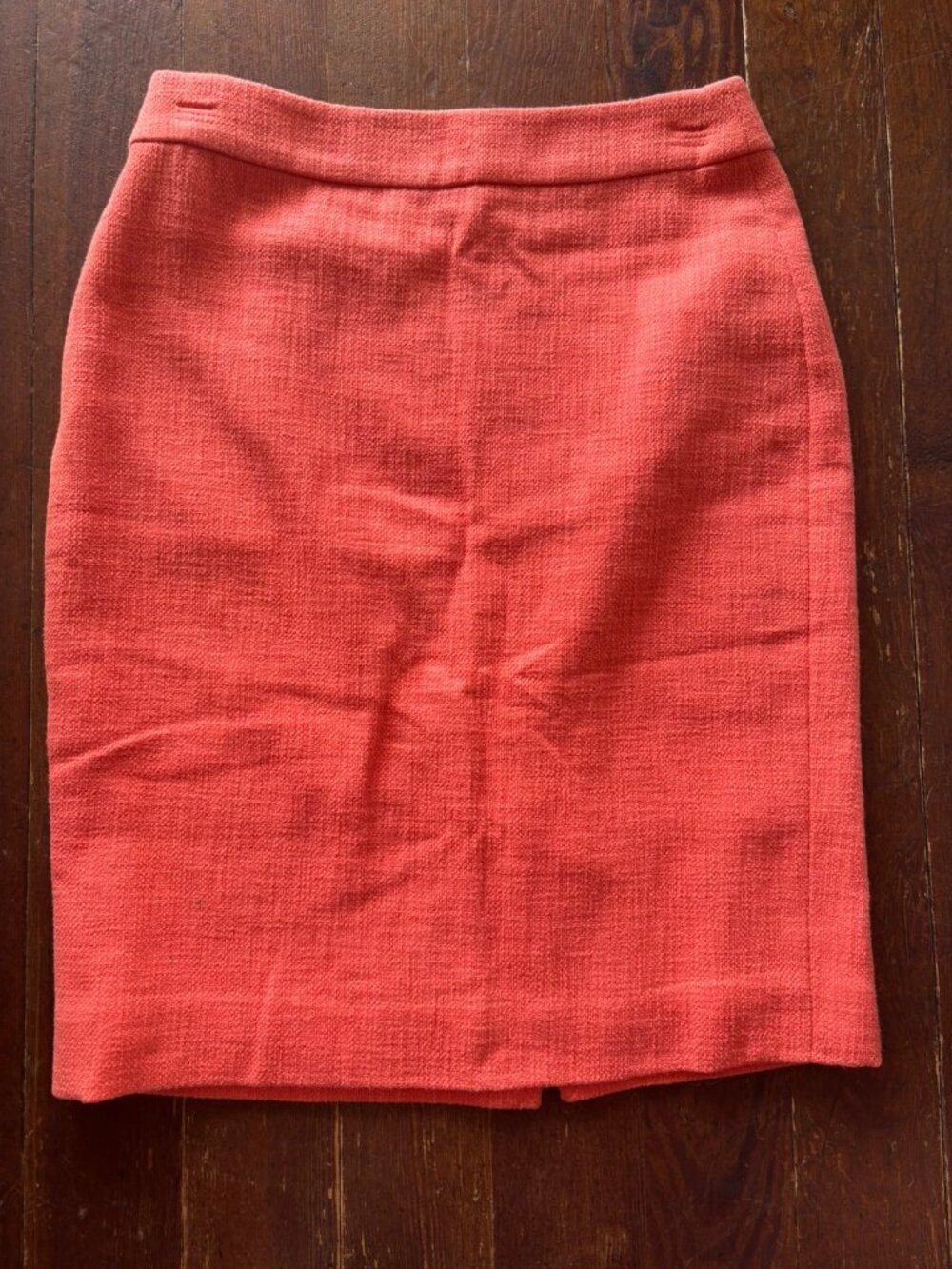 Vintage J.Crew Coral Pencil Skirt Size 4